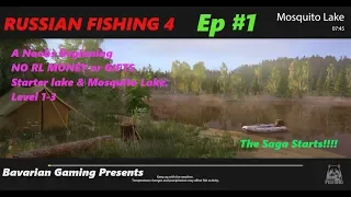 RUSSIAN FISHING 4, Ep 1 Big Tench Tutorial & level 1-3