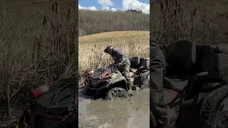 Stuck again #canam #mud #mudding #atvlife #atv #honda #offroad #polaris #cfmoto #kawasaki