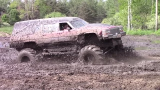 Kiss Of Death Hearse Mudding At Silver Bullet Mud Bog May 2016