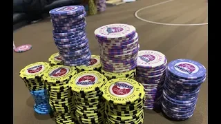 ENORMOUS 5/10/20 NL!!! Stacking $100 CHIPS in Hollywood!! Poker Vlog Ep 89