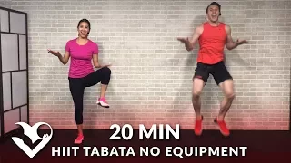 20 Minute HIIT Tabata Cardio Workout No Equipment - 20 Min HIIT Workouts at Home without Equipment