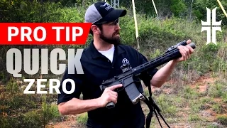 Pro Tip - Quickly Zeroing an AR-15