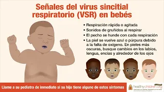 Señales del virus sincitial respiratorio (VSR) en bebés | AAP