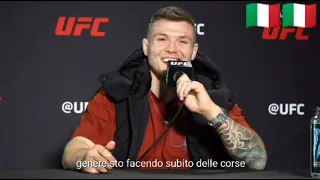 Marvin Vettori intervista in italiano a UfcVegas41 sul peso mancato da Paulo Costa!