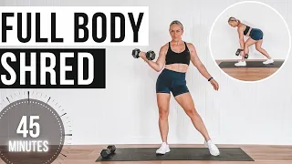 45 MIN Workout to Shred Fat & Build Muscle | No Repeat Strength & Cardio