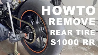 Howto Remove a Rear Tire - BMW S1000 RR