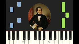 EASY piano tutorial "SERENADE" by Schubert, with free sheet music (pdf)