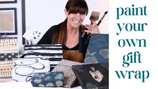 Create Your Own Beautiful Mixed Media Gift Wrap | Hand Painted Papers