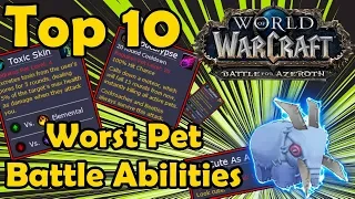 Top 10 Worst Pet Battle Abilities in WoW