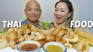 The BEST THAI FOOD *Mukbang with Hubby Story TIME | N.E Let's Eat