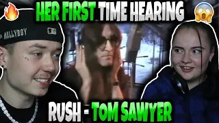 MY GIRLFRIEND'S FIRST TIME HEARING 'Rush - Tom Sawyer' | GENUINE REACTION