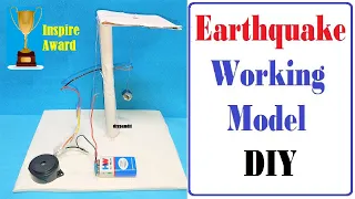 how to make earthquake working model - disaster management- inspire science project | diy pandit