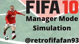 FIFA 10 Manager Mode Simulation