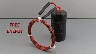I Turn Copper Wire into Free Energy Generator Use Super Capacitor