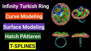 Turkish Ring 19 | Surface Modeling | Ladies Ring | Kawaiti Ring | Matrix 9 jewellery design course