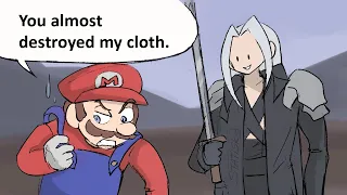 Sephiroth meets Mario [Super Smash Bros Ultimate comic]