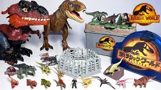 Mega Jurassic World Dominion Unboxing! New Mini Dinosaurs, Giganotosaurus Therizinosaurus Pyroraptor