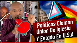 Políticos En Americano Están Pidiendo Unión De Iglesia Y Estado.La Imagen De La Segunda Bestia.