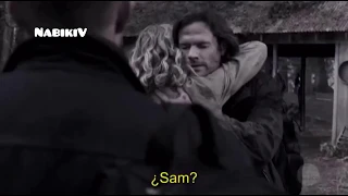 Supernatural 13x22 "Lucifer arrives with Sam to the camp"/Lucifer llega junto con sam al campamento