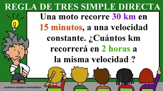 Regla de 3 - Regla de tres simple - Regla de tres simple directa