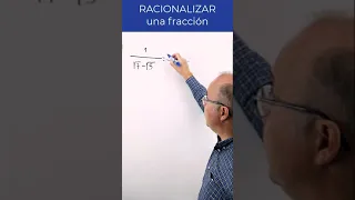 💥 RACIONALIZAR FRACCIONES 🚸 Sumas y restas en el DENOMINADOR de la FRACCIÓN #matematicas