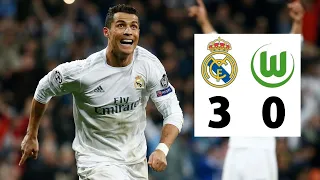 Real Madrid vs Wolfsburg 3-0 CR7 HAT TRICK UCL Quarter Final 2015/2016 All Goals & Match Highlights