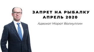 Запрет на рыбалку в апреле 2020 года