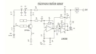 Do it yourself microwave motion sensor