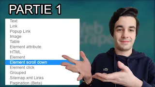 [Tuto]:  Les 13 Types de Sélecteurs sur Web Scraper (Element Click/ Scroll Down/ Image...)