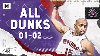 Vince Carter ALL DUNKS From 2001-02 NBA Season!