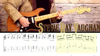 How to play Stevie Ray Vaughan - Cold Shot. Full Album Solo with Tabs