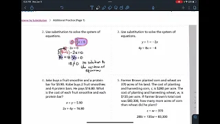 5-3 Solving systems by substitution SAVVAS