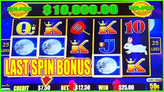 $10,000 Maxed Out Major Chase Last Spin Bonus! Autumn Moon Dragon Link Slot