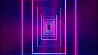 Neon Tunnel Background -- 1 Hour