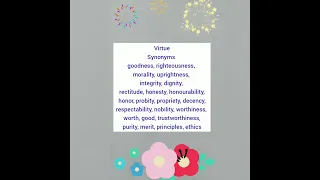Virtue | synonyms | Synonym | word meaning  #shorts #youtubeshorts