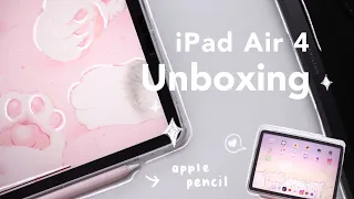 🍎unboxing iPad Air 4 + Apple Pencil💌(asmr + lofi music🎼)