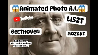 🔴 Animated photo | Liszt, Beethoven, Mozart and Rachmaninov