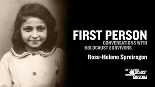 2022 First Person with Holocaust Survivor Rose-Helene Spreiregen