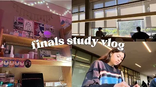 finals week study vlog // productive grind, 3am no sleep, cramming ft. daily midnight screams