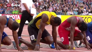 Coleman beats Bolt Men's 100m Semi Final 3 -IAAF World Championships London 2017