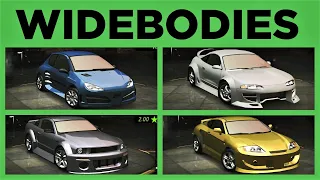 NFS Underground 2 - All Widebody Kits