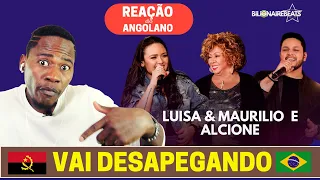 REACT da MUSICA | Luiza e Maurílio - Vai Desapegando part. Alcione | GRINGO REAGINDO