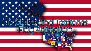 US States and Territories Flag Animation