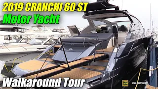 2019 Cranchi 60 ST Luxury Yacht - Deck and Interior Walkaround - 2018 Cannes Yachting Festival