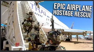 EPIC AIRSOFT AIRPLANE HOSTAGE RESCUE AND BOMB DEFUSAL