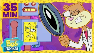 Bob Esponja | 35 MINUTOS dos melhores experimentos da Sandy | Bob Esponja em Português