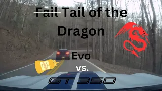 Mustang Embarrasses Evo on Tail of the Dragon