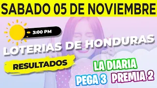 Sorteo 3PM Loto Honduras, La Diaria, Pega 3, Premia 2, Sábado 5 de Noviembre del 2022 | Ganador 😱🤑💰💵
