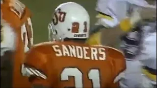 Barry Sanders last game at Oklahoma State...He Scored How Many TDs?!