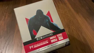 Monsterverse 4-Film Collection unboxing. Godzilla, Kong. 4k UltraHD Blu-ray steelbook set [UK]